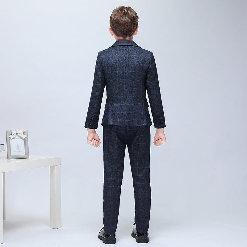 Boys' Fleece-Lined Wool Blazer
