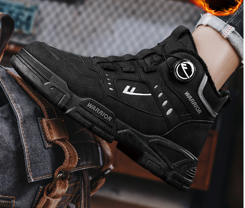 Huili 2024 Spring Martin Boots for Men - Casual High Tops