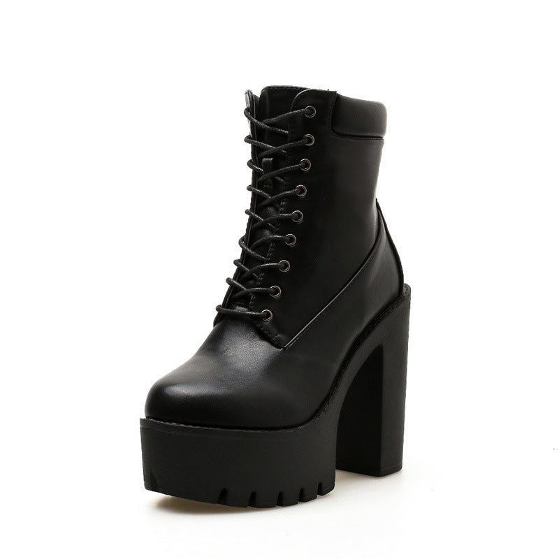 Block Heel Ankle Boots