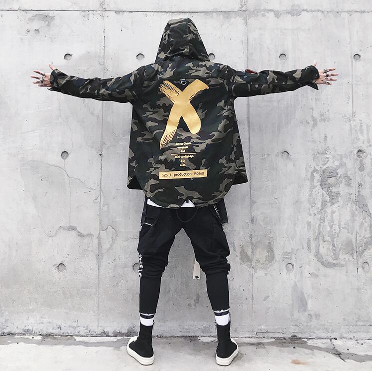 Camo Hooded Coat