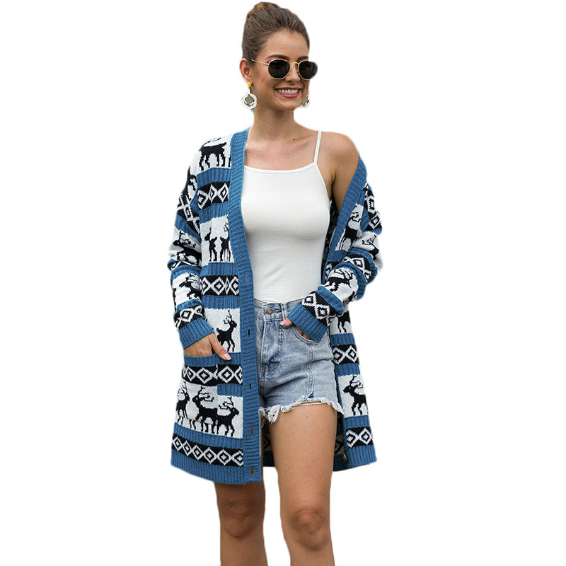 Reindeer Christmas Cardigan