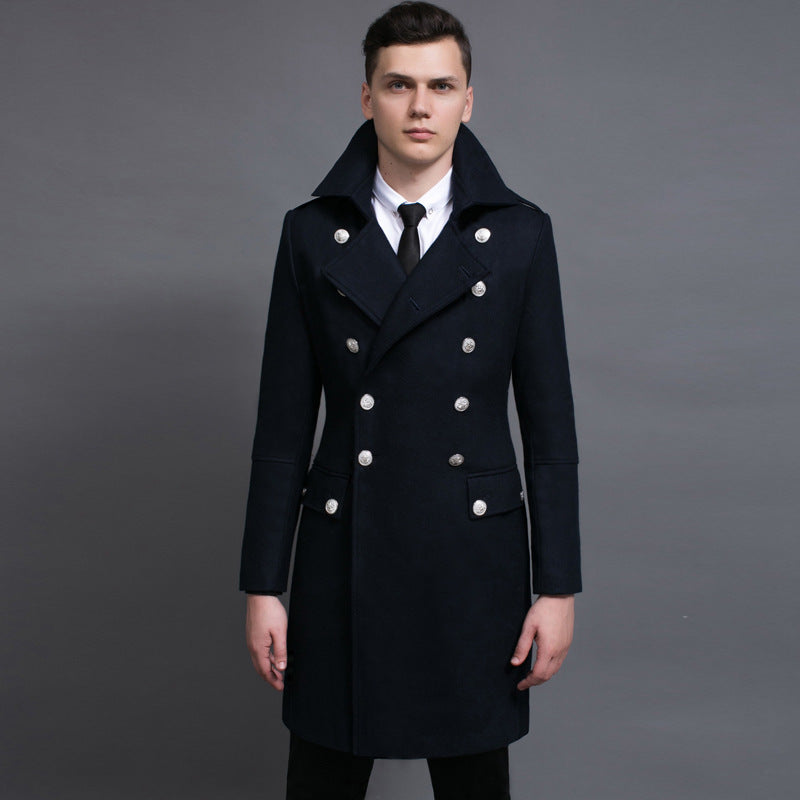 Double-Breasted Wool Coat