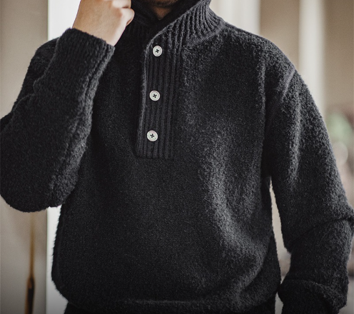 Thermal Lapel Sweater