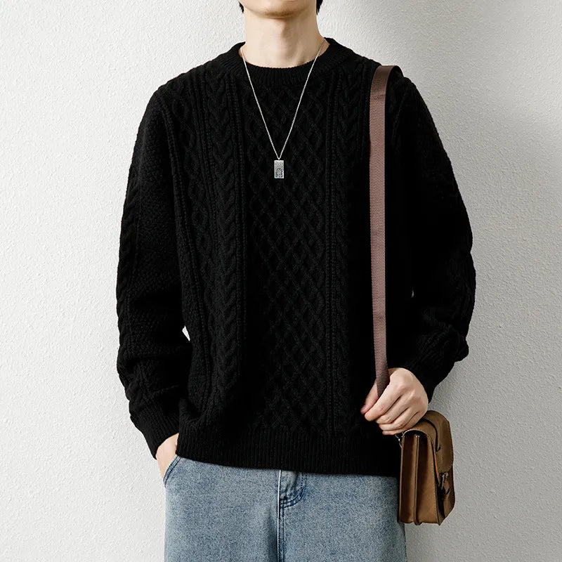 Cable Knit Crew Sweater