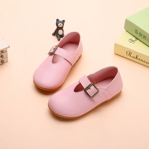2020 New Autumn Kids Leather Shoes with Velcro