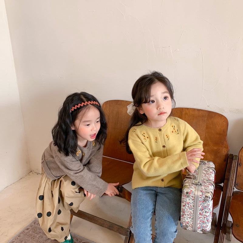 Girls' Knit Sweater Jacket