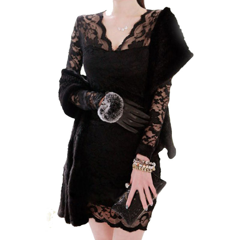 Lace Long Sleeve Dress