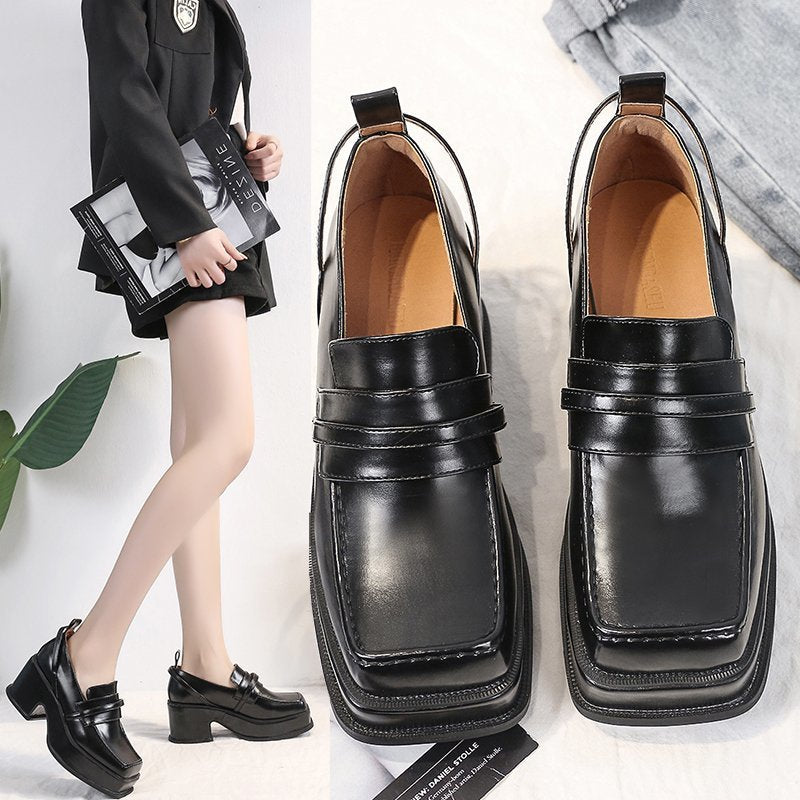 Chunky Heel Platform Loafers for Women - Fall 2021