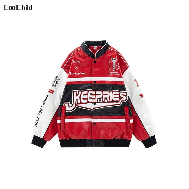 Boys' Leather Jacket & Cargo Set