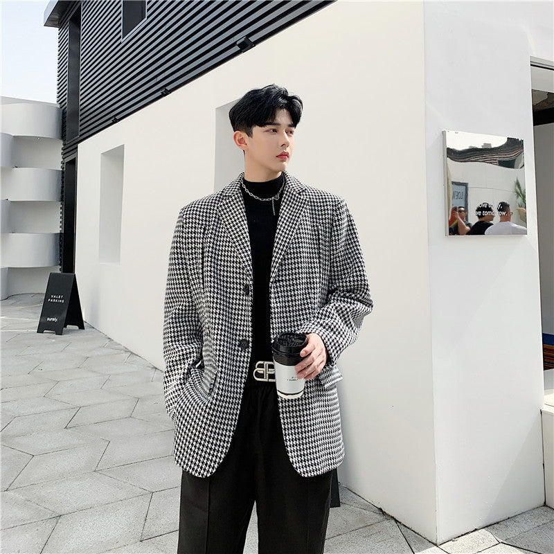 Houndstooth Cape Coat