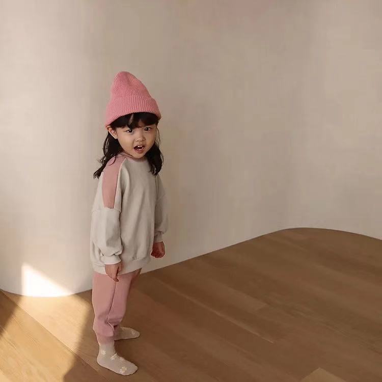 Kids' Embroidered Sweatshirt Set