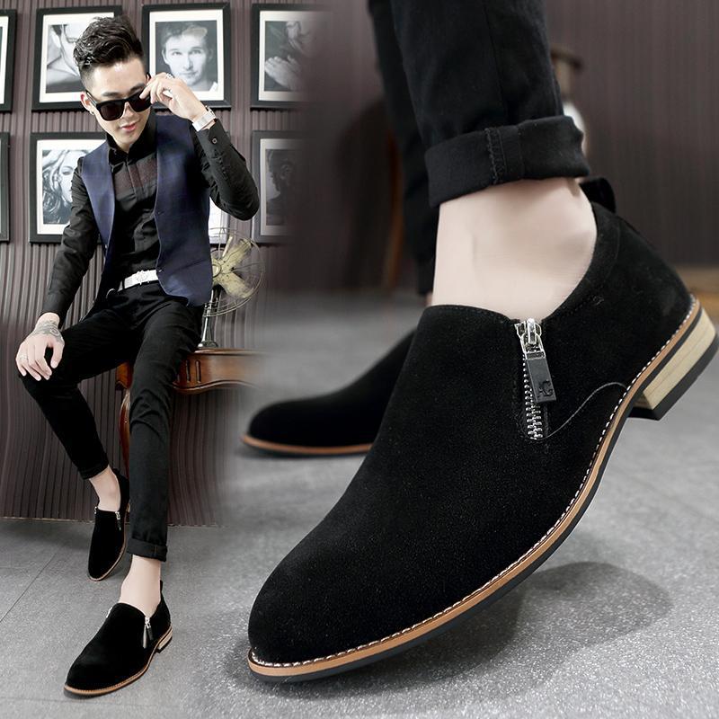 British Style Suede Ankle Boots for Men