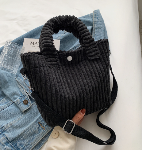Corduroy Bucket Crossbody