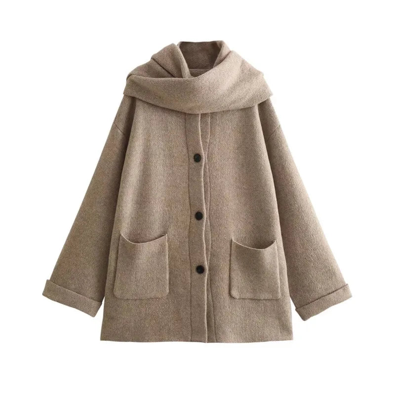 Cardigan with Scarf