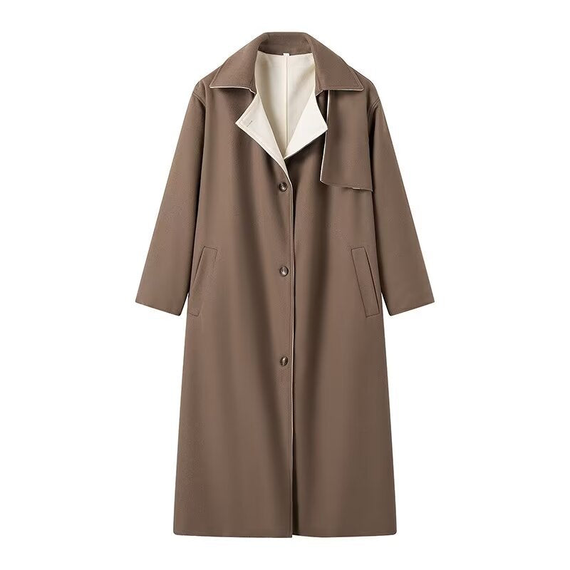 Long Wool Wrap Coat