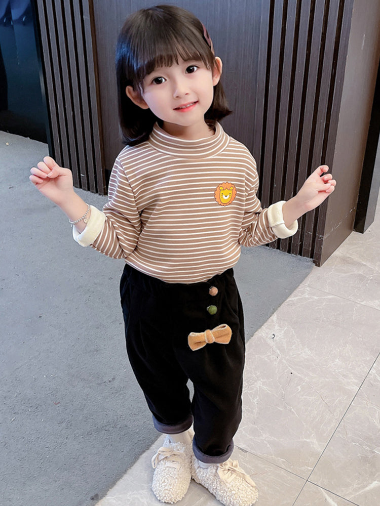 Girls' Fleece-Lined Sweater