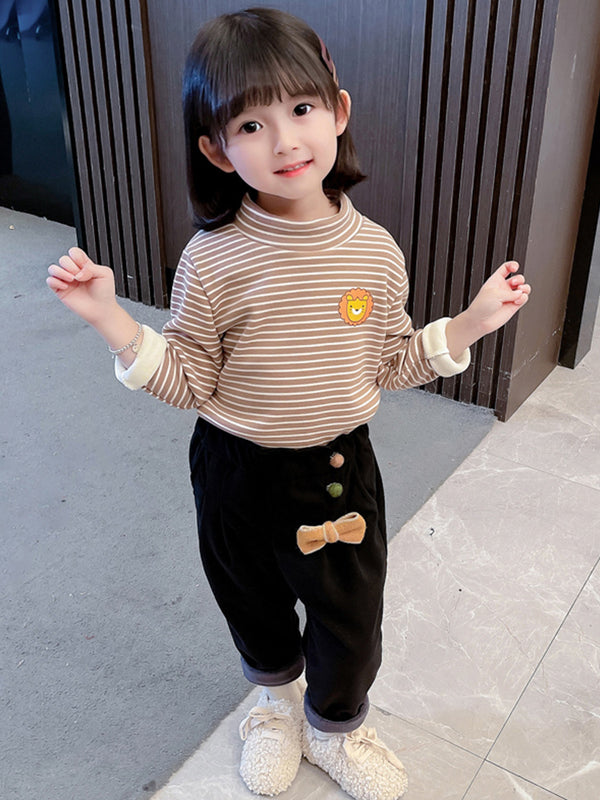 Girls' Fleece-Lined Sweater