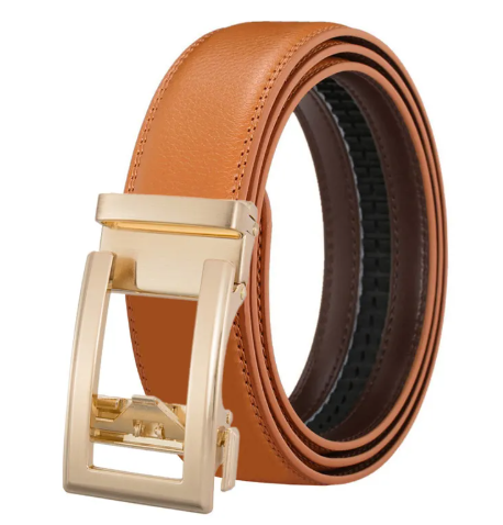Men's Automatic Buckle Leather Belt