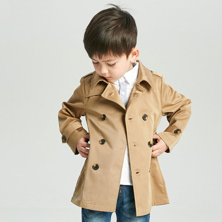 Boys' Long Trench Coat