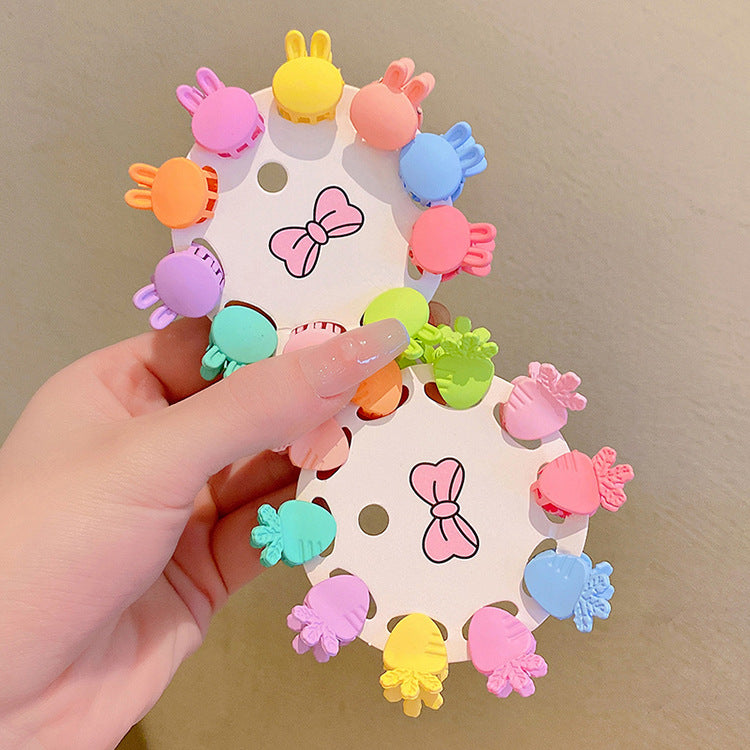Girls' Candy Color Hair Clip Set