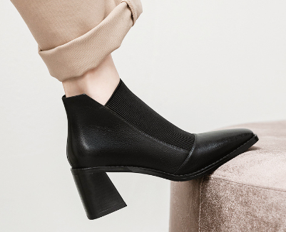Two-Tone Martin Ankle Boots