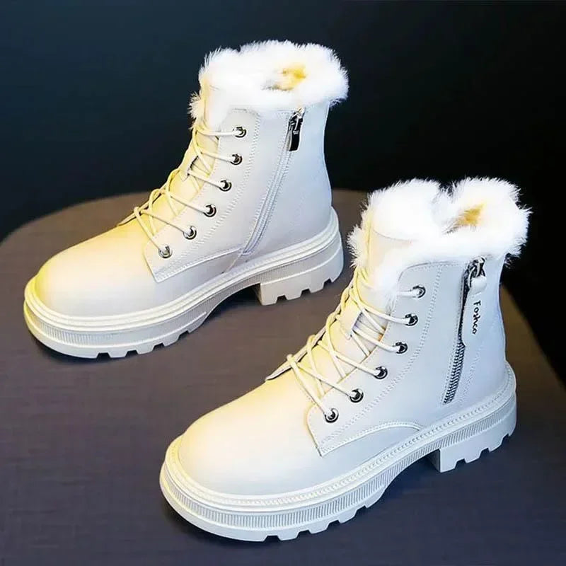 2023 Women's Warm Plush Mid-Calf Snow Boots