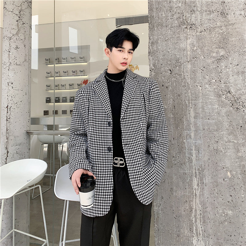 Houndstooth Cape Coat