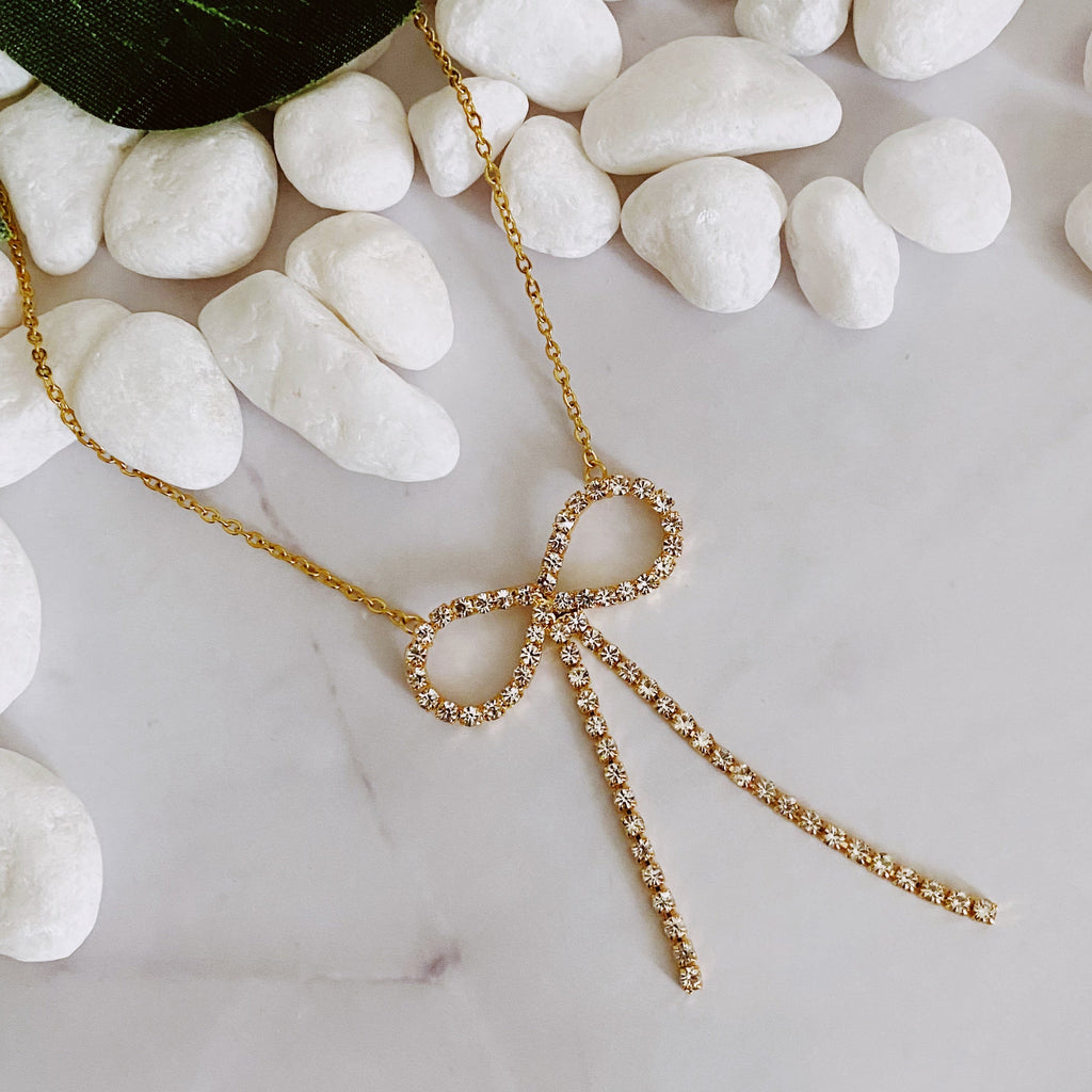 Shine Bow Necklace