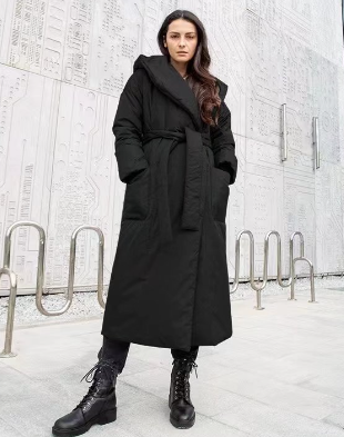 Long Hooded Padded Jacket