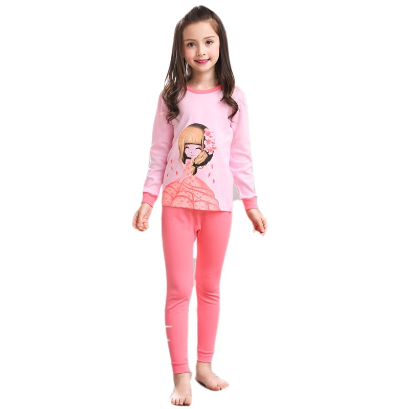 Girls' Long Sleeve Pajamas