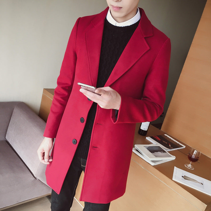 Slim Wool Trench Coat