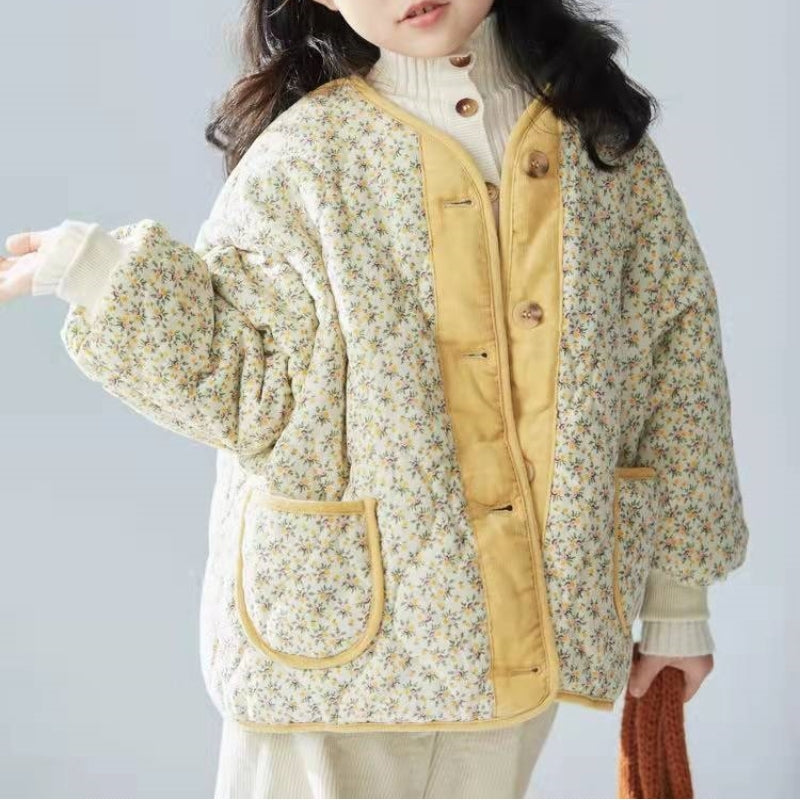 Kids' Floral Corduroy Jacket