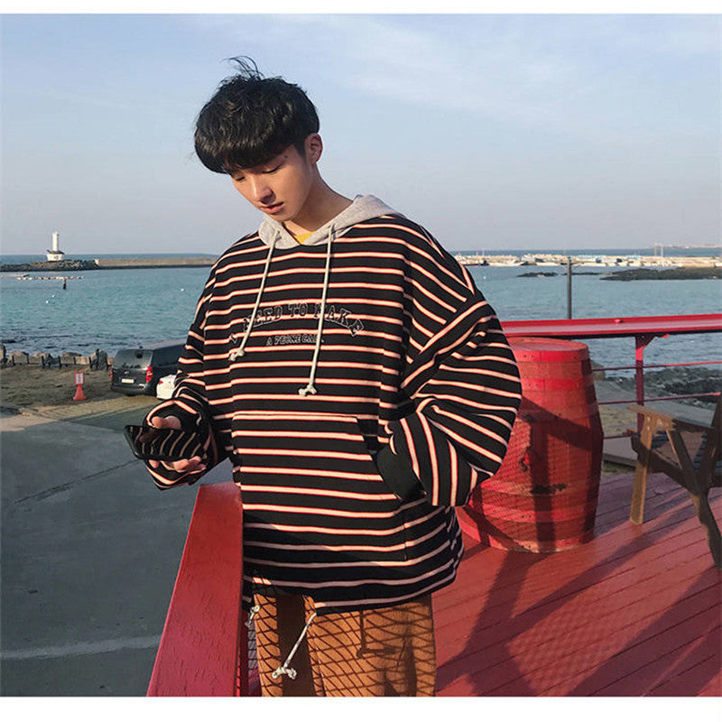 Striped Hoodie Jacket