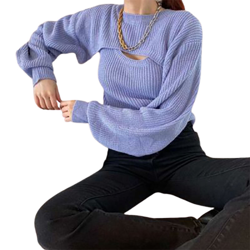 Ribbed Cami & Cardigan Set