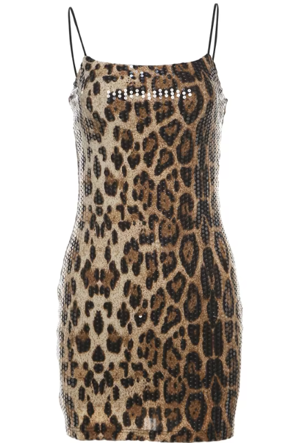 Leopard Sequin Dress