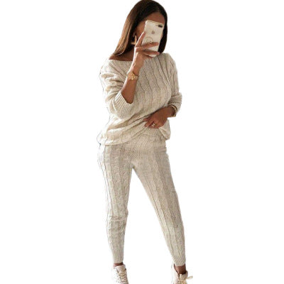 One-Shoulder Sweater Set