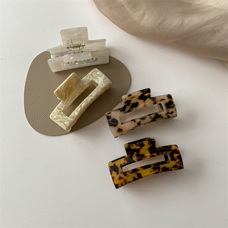 Marble Acetate Hair Claw