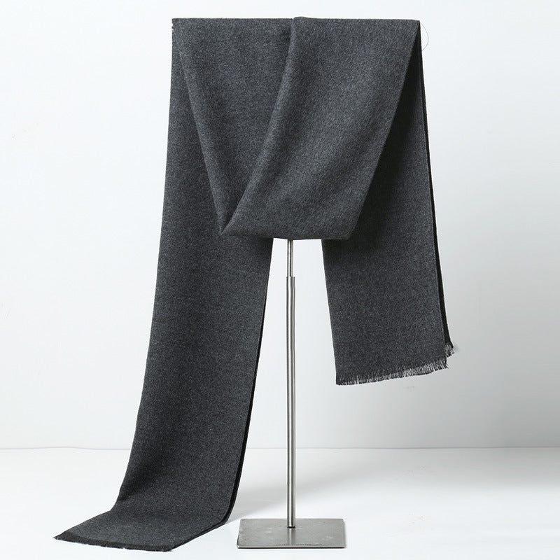 Men's Plaid Cashmere-Feel Scarf