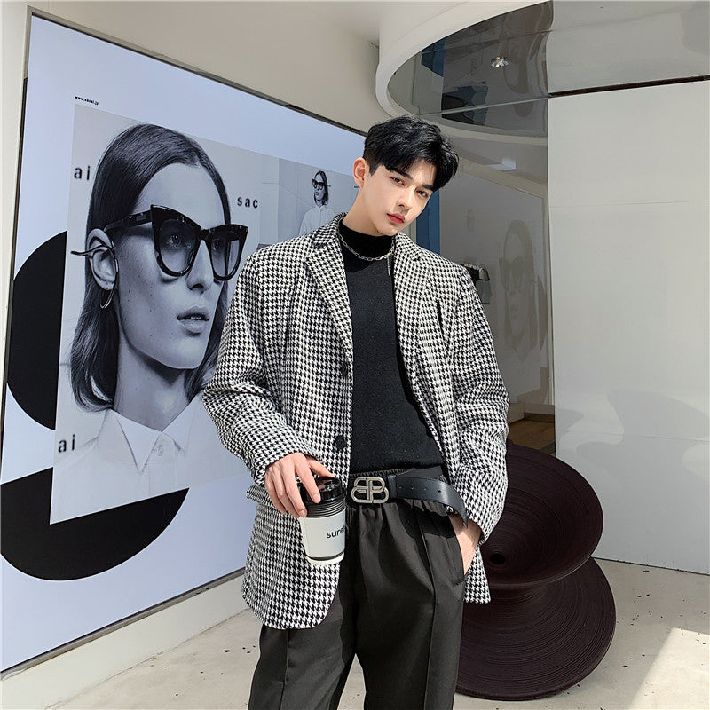 Houndstooth Cape Coat