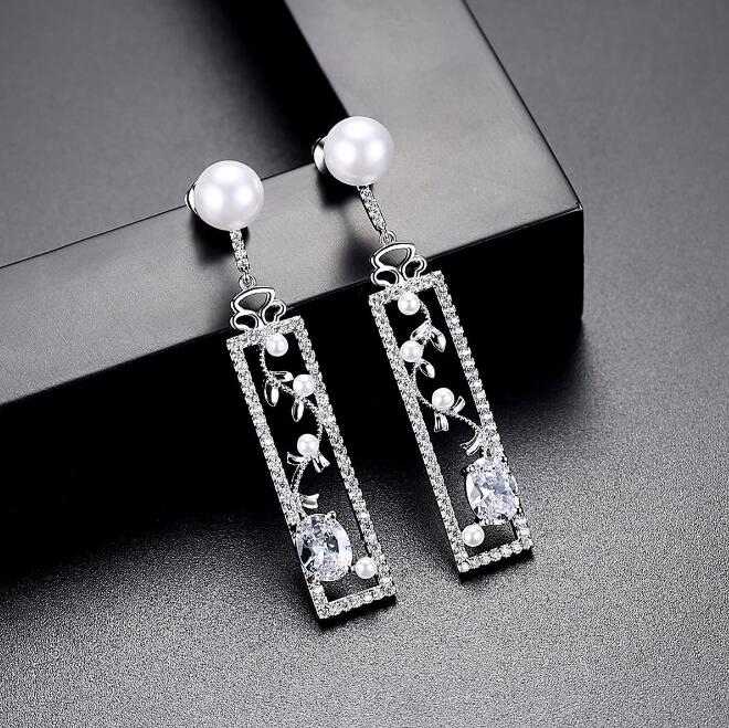 Opal Pearl Drop Earrings