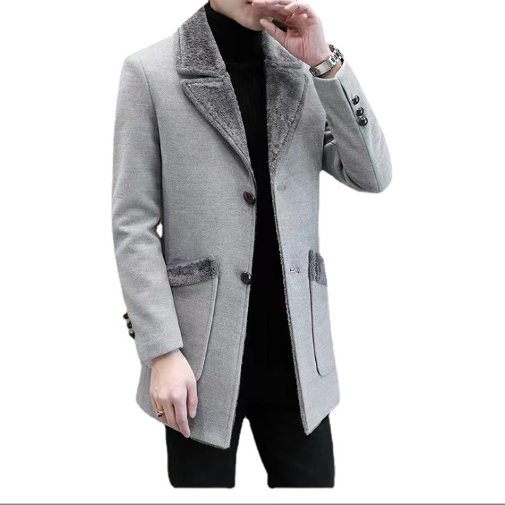 Faux Fur Pocket Coat