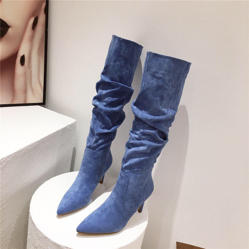Pointed Toe High Heel Over-the-Knee Boots for Women