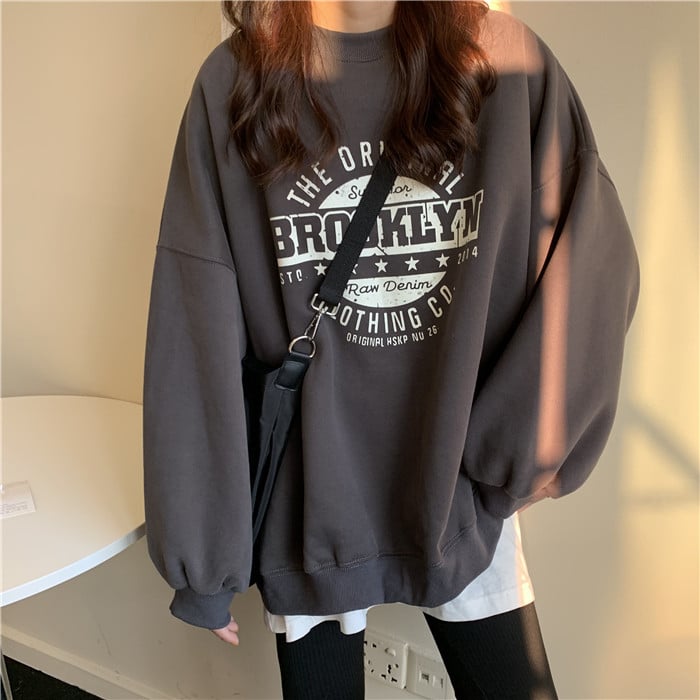 Relaxed Crew Neck Sweater