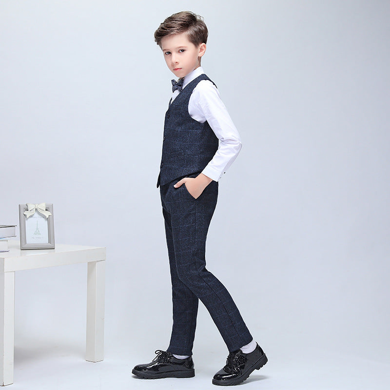 Boys' Fleece-Lined Wool Blazer