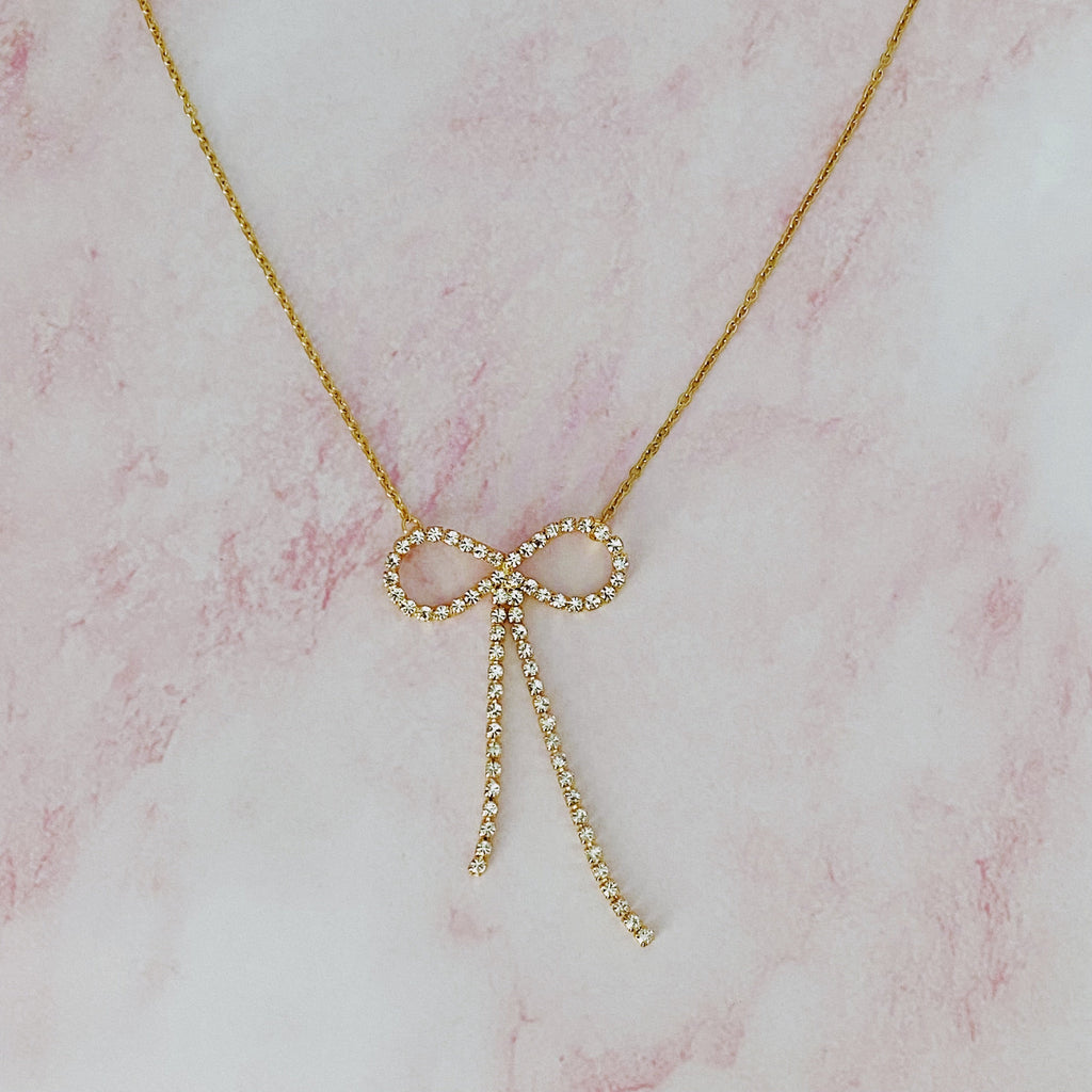 Shine Bow Necklace