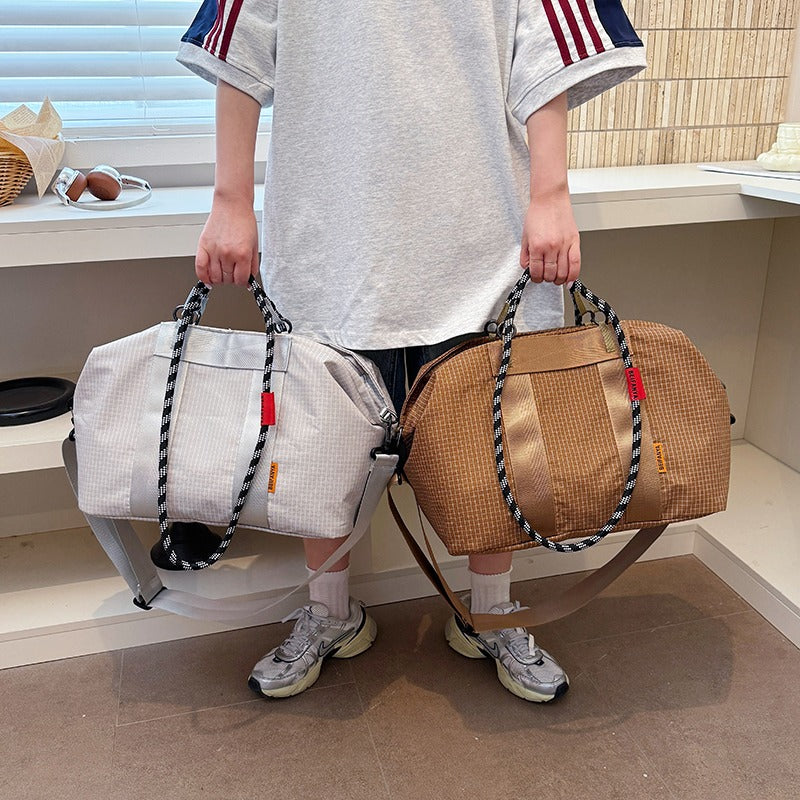 Grid Pattern Tote