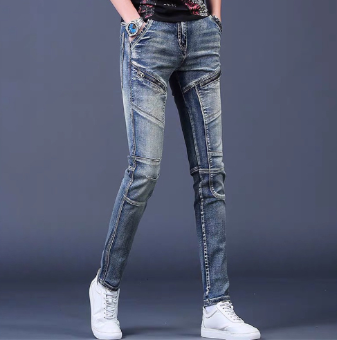 Slim Stitched Jeans