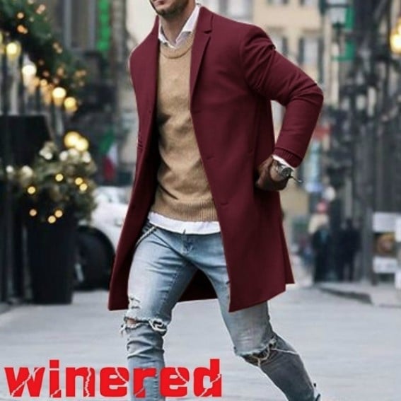 Slim Fit Wool Overcoat