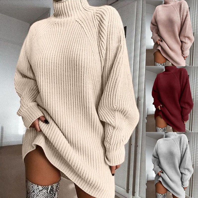 Turtleneck Sweater Dress
