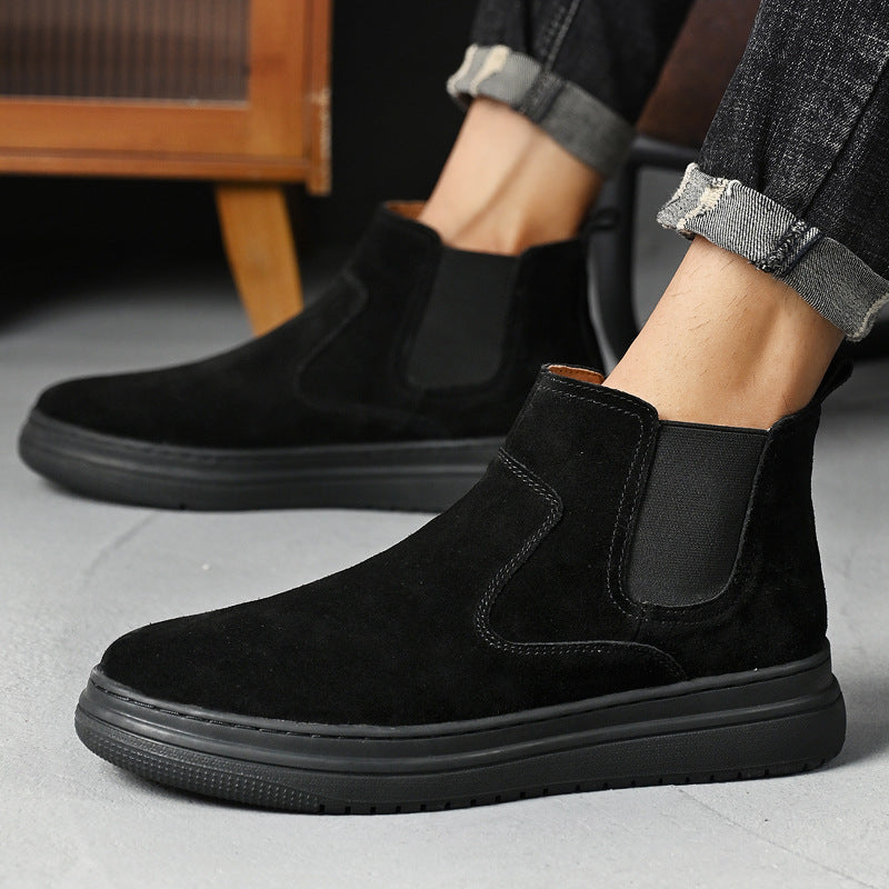 2024 Autumn/Winter Men's Leather Chelsea Boots